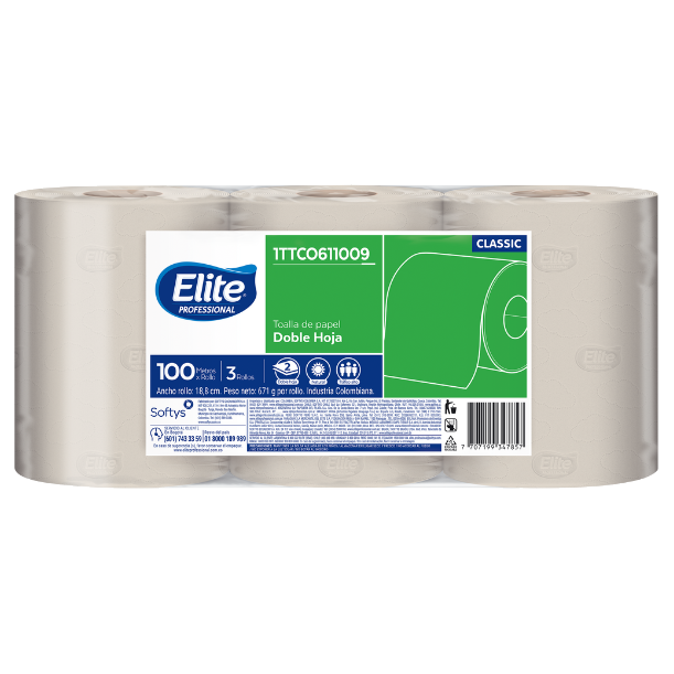 Toalla Rollo Nube Natural Doble Hoja 2x100 mt