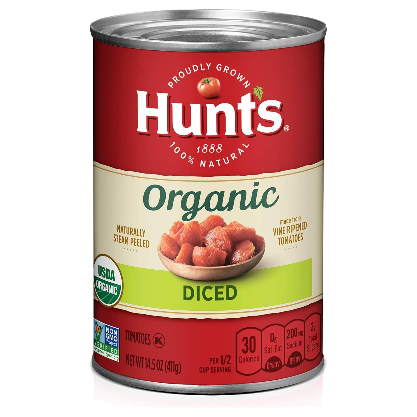 Tomate picado Hunt's presentación 14.5 oz para cocinas profesionales