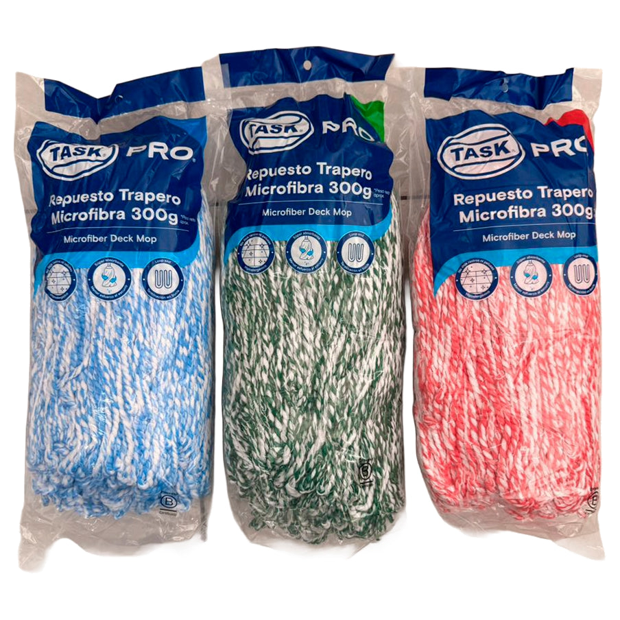 Trapero Microfibra Blanco/verde con Acop x300 gr