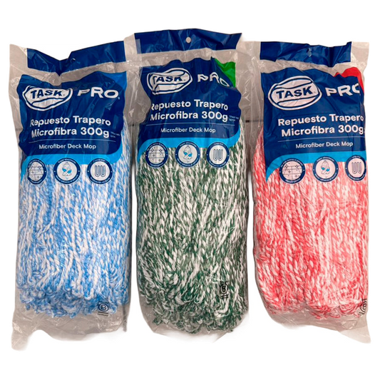 Trapero Microfibra Blanco/verde con Acop x300 gr
