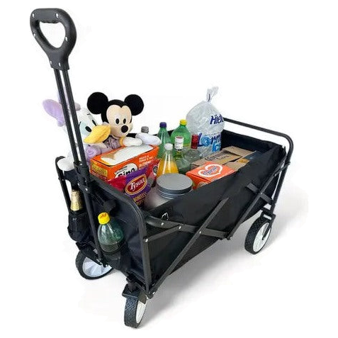 Vagon Multiusos con Tapa/400 lts Negro