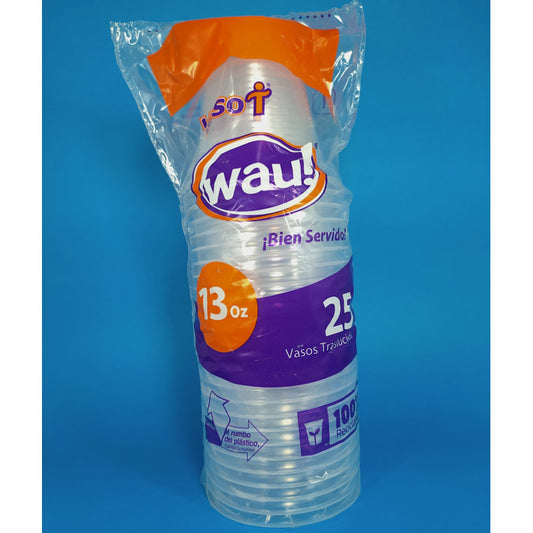 Vaso Cristal 12 oz Wau