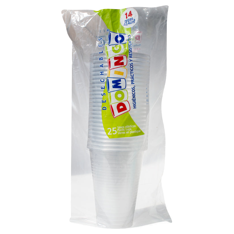 Vaso desechable Domingo 14 oz presentación caja x25 unidades