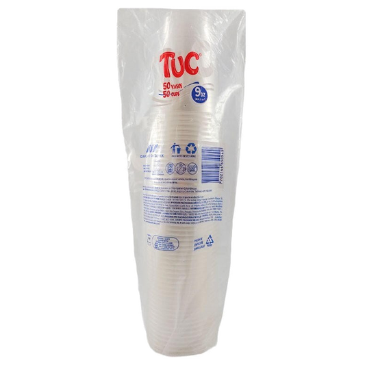 Vaso Tuc Transparente 9 oz